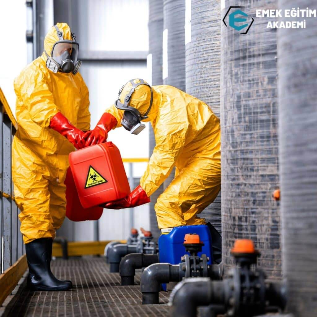 hazmat kimyasal sızıntı ve döküntülere müdahale eğitimi